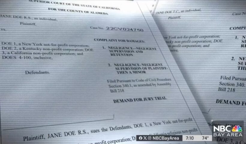 Jane Doe R.S. v. Doe 1, Doe 2, Doe 3, Complaint for Damages and Demand for Jury Trial, Superior Court of California, Alameda County, 22CV024750, regarding Catholics United for Life.