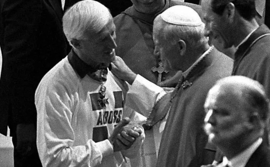 Jimmy Savile and Pope John Paul II