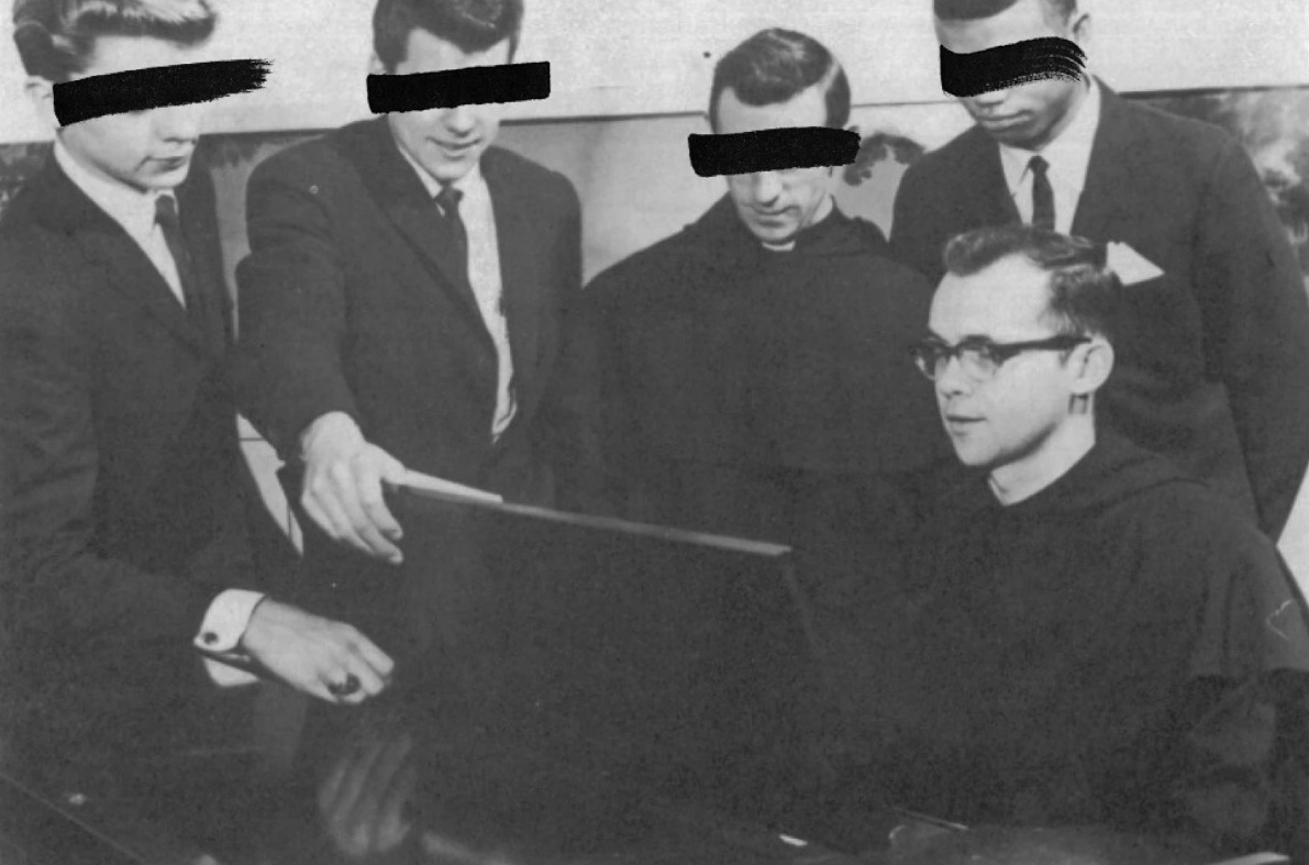 The Rev. Mark Santo at St. Philip High School in Chicago in the 1960s.St. Philip High School yearbook