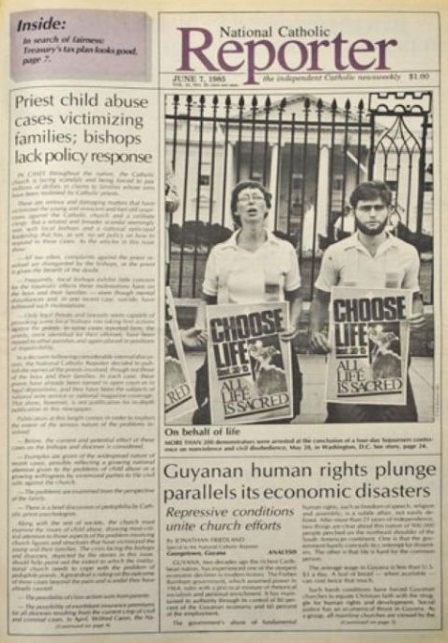 On June 7, 1985, NCR published a story about the sex abuse case of Fr. Gilbert Gauthe and an editorial criticizing the church structure that covered it up.