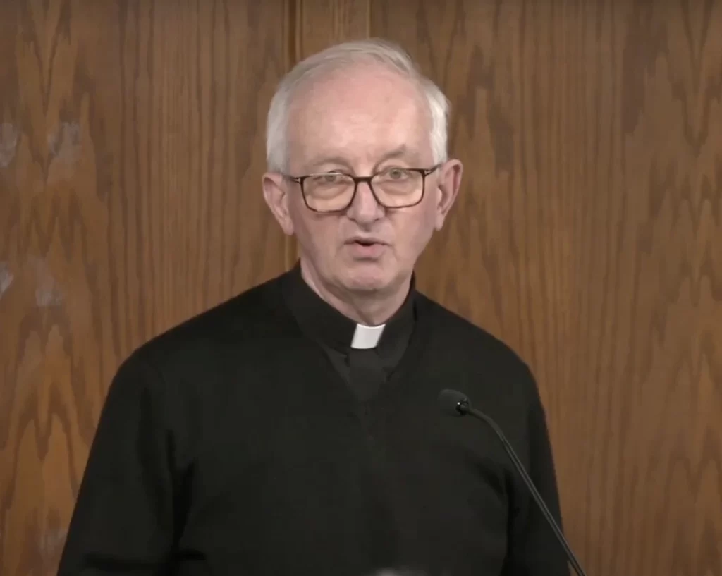 The Rev. John Fogarty, head of the Spiritans religious order in the United States. -YouTube