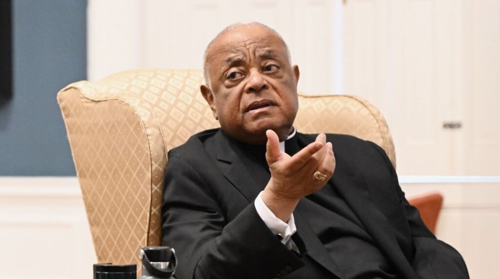Cardinal Wilton Daniel Gregory, former chair of USCCB, 2024. Social media of the Governor of Maryland.
