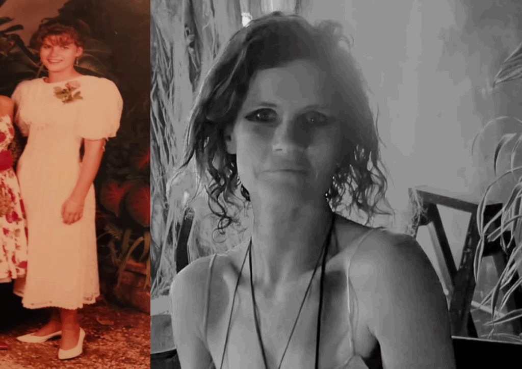L-T: Letta Cartlidge’s picture while at Hillcrest and recent picture.