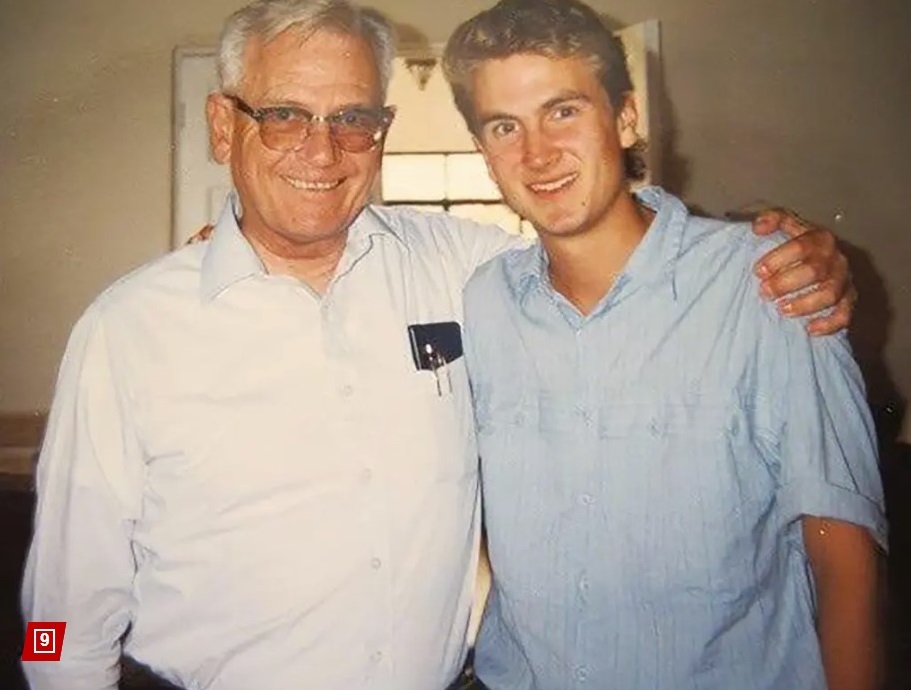 Hicks in a photo from his younger days with his father William B. Wasson. Courtesy the Hicks Family