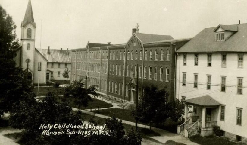 Holy Child School in Harbor Springs, Michigan was one of more than 500 Indian boarding schools operated by the federal government for two centuries. (Photo: Little Traverse Bay Bands of Odawa Indians)