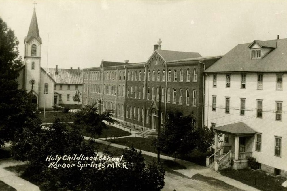 Holy Child School in Harbor Springs, Michigan was one of more than 500 Indian boarding schools operated by the federal government for two centuries. (Photo: Little Traverse Bay Bands of Odawa Indians)