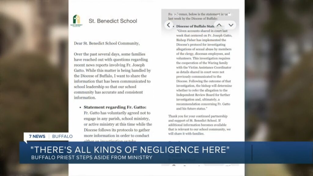 Letter about Fr. Joseph Gatto