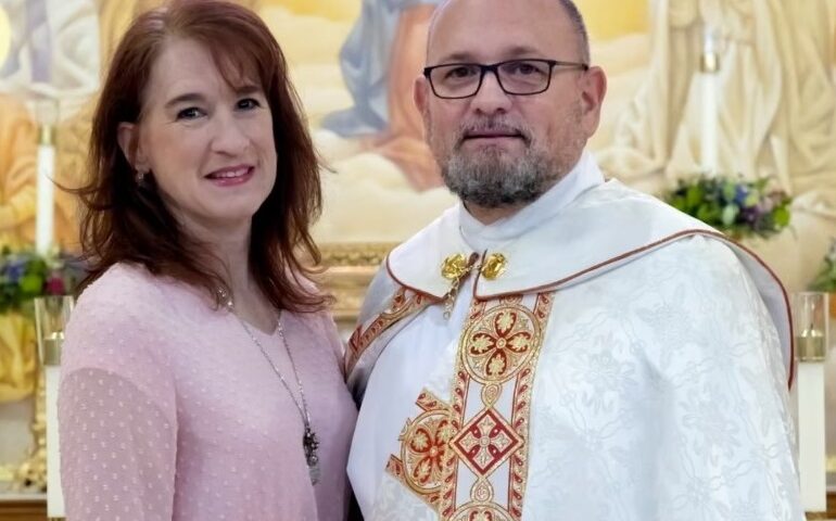 Scott Peyton with his wife, Letitia. Photograph: Courtesy of Scott Peyton