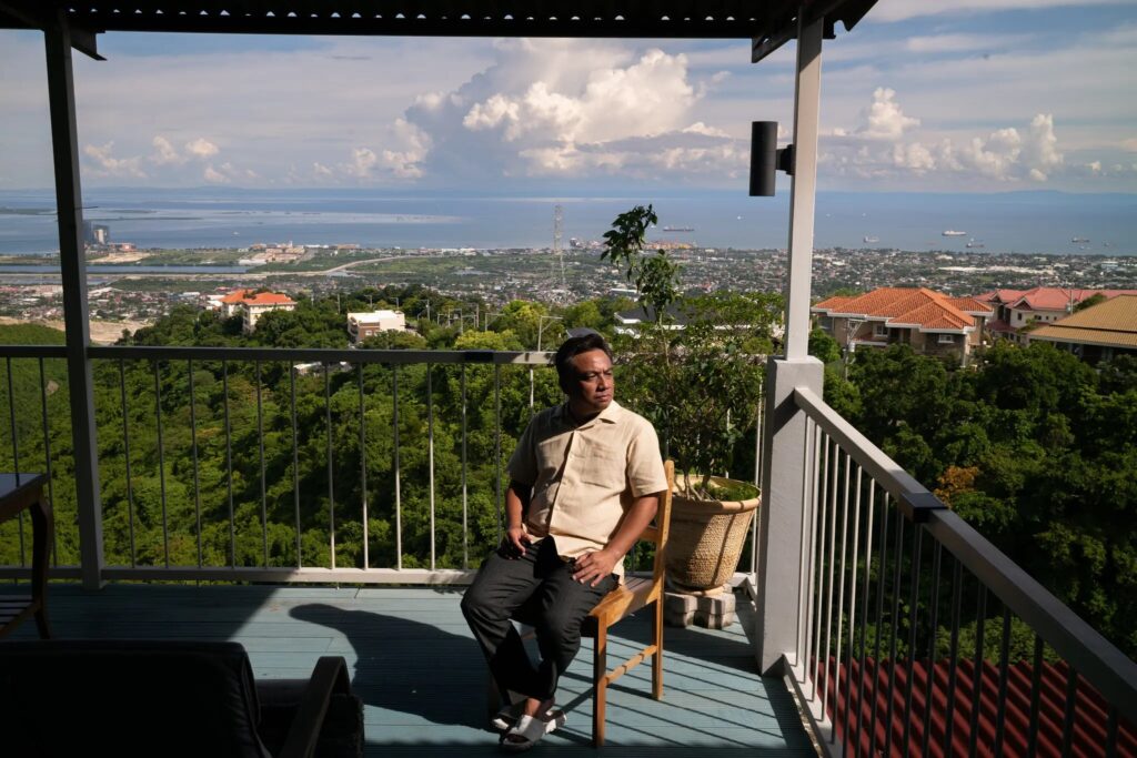 Mr. Gatchalian at his home in suburban Cebu City last year. A son of a lay missionary, he had a modest childhood. (Photographs by Jes Aznar)
